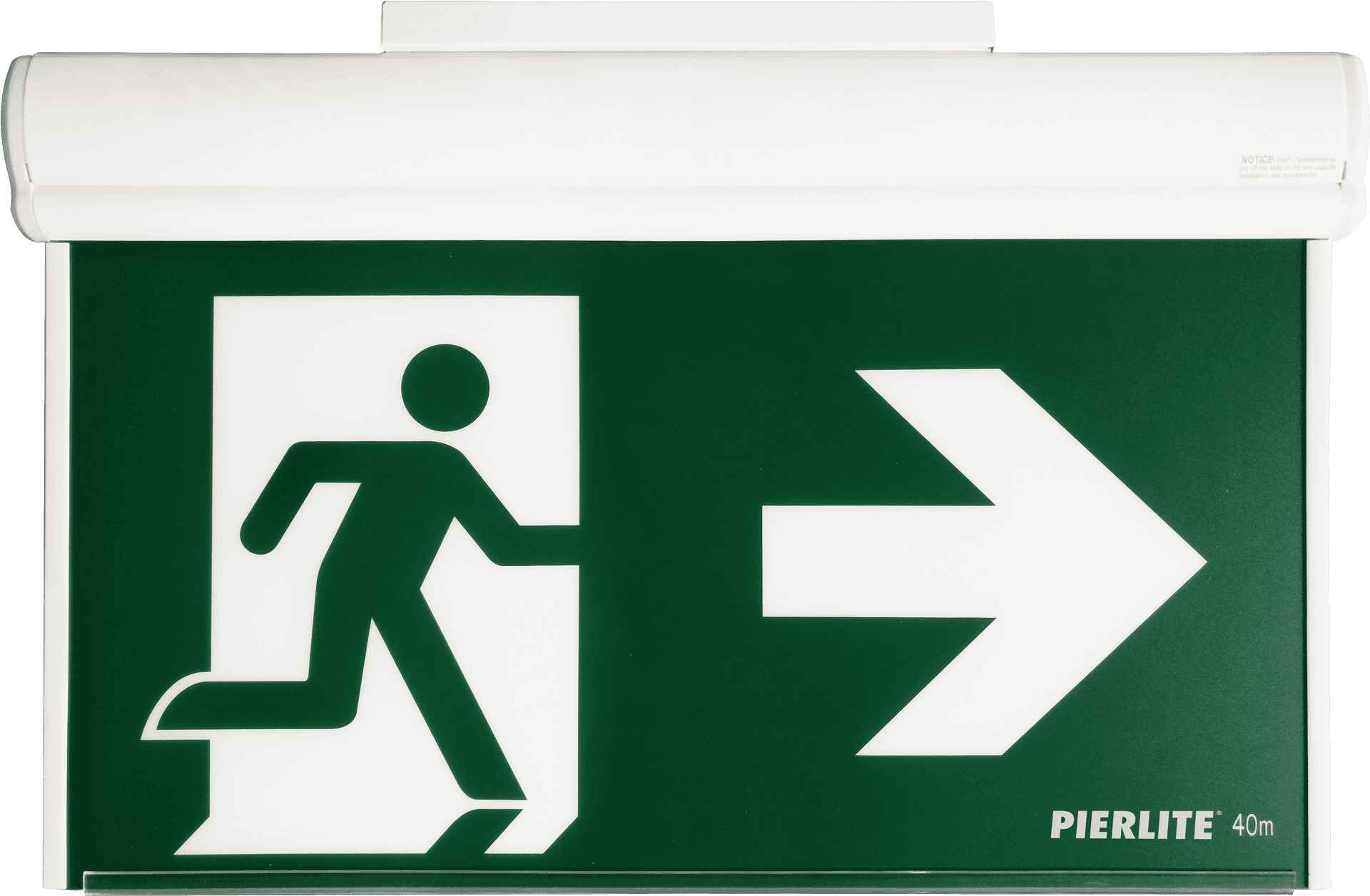 Emergency Exit Sign Illuminated PNG Image