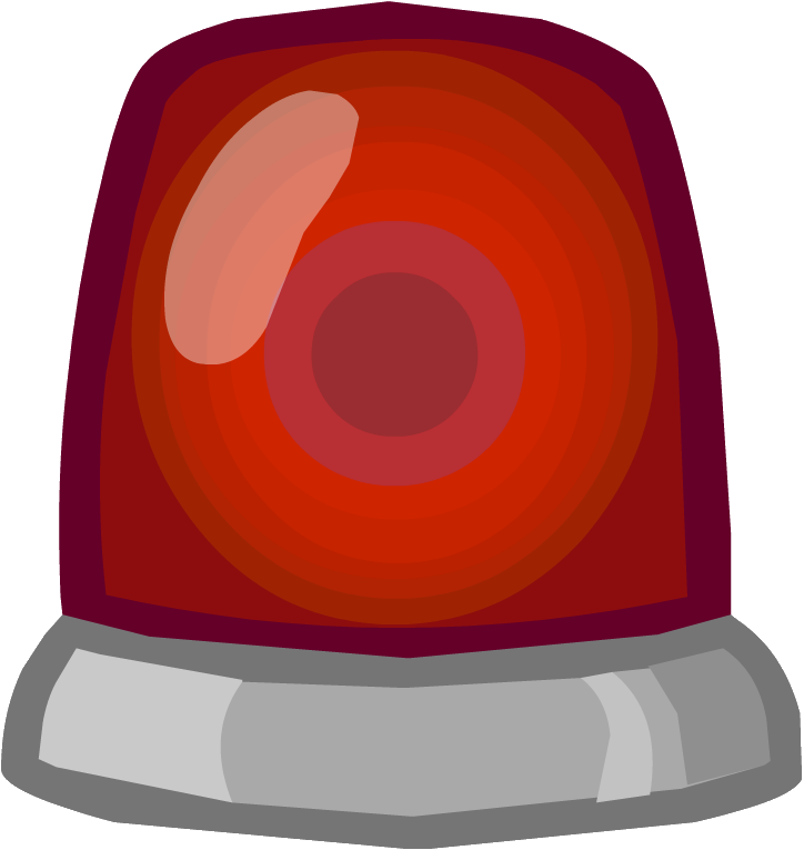 Emergency Red Siren Illustration PNG Image