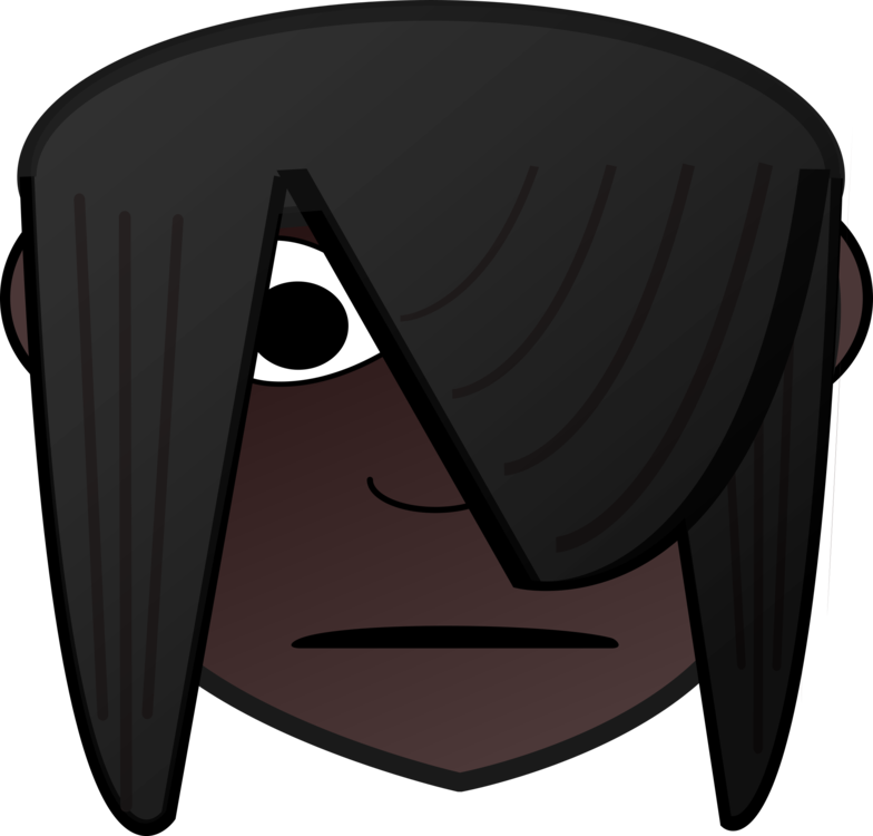 Emo Cartoon Character Expression PNG Image