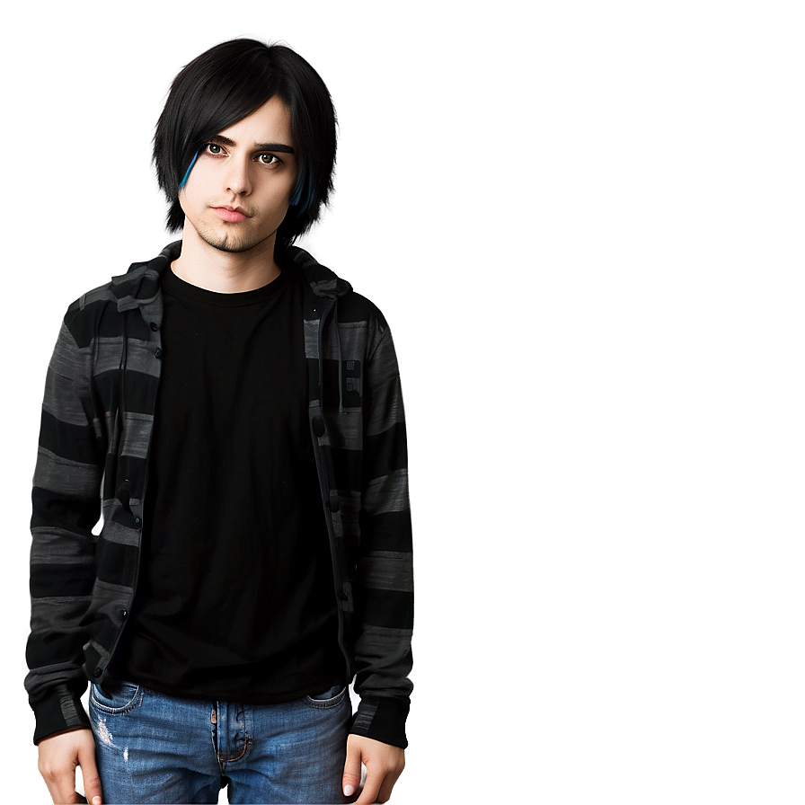 Emo Cartoon Drawing Png Dxs PNG Image