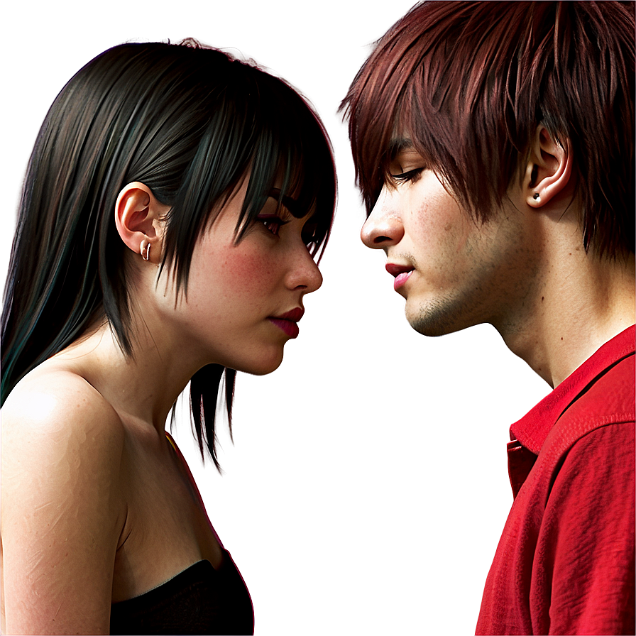 Emo Couple Art Png 05212024 PNG Image