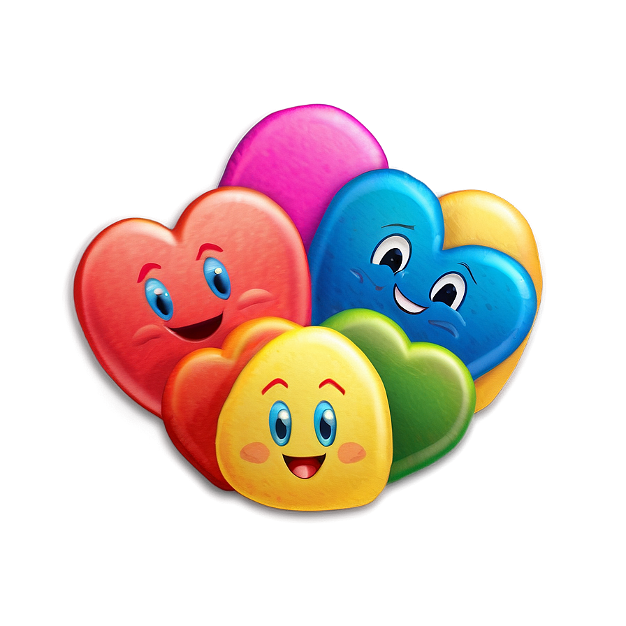 Emoji Conversation Hearts Png 06282024 PNG Image