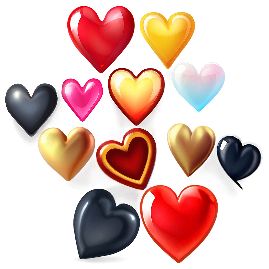 Emoji Hearts C PNG Image