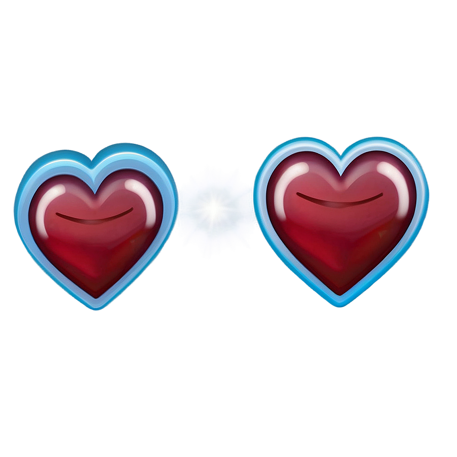 Emoji Hearts In Different Sizes Png 10 PNG Image