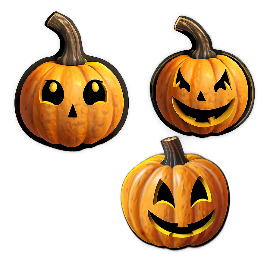 Emoji Pumpkin Carving Patterns Png Tuk65 PNG Image