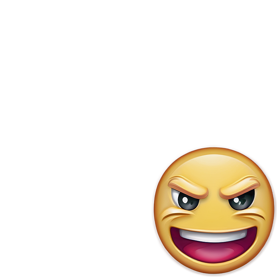 Emoji With Angry Face Png Uts47 PNG Image