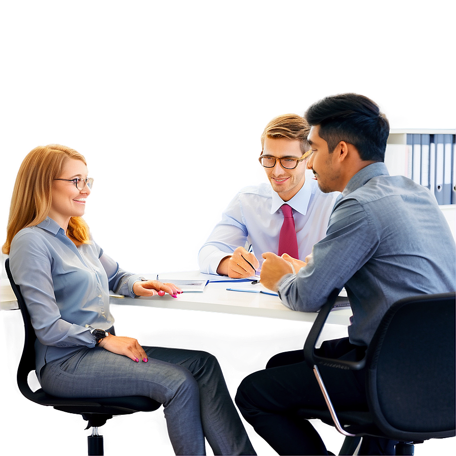 Employee In Office Meeting Png 06202024 PNG Image