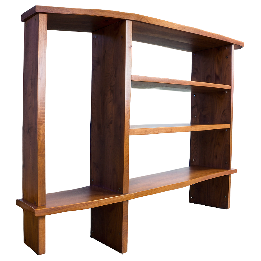 Empty Bookshelf A PNG Image