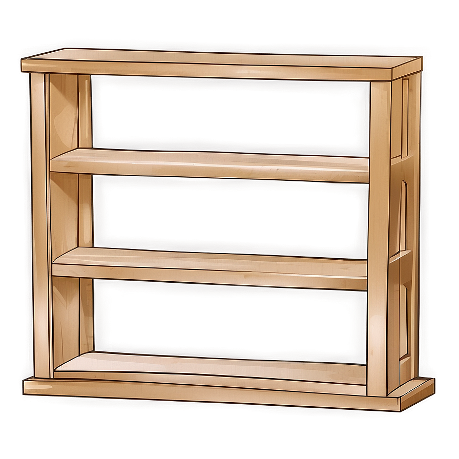 Empty Bookshelf Template Png Xak PNG Image