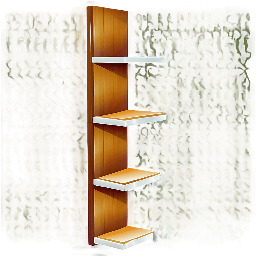 Empty Bookshelf Vector Png Erb52 PNG Image