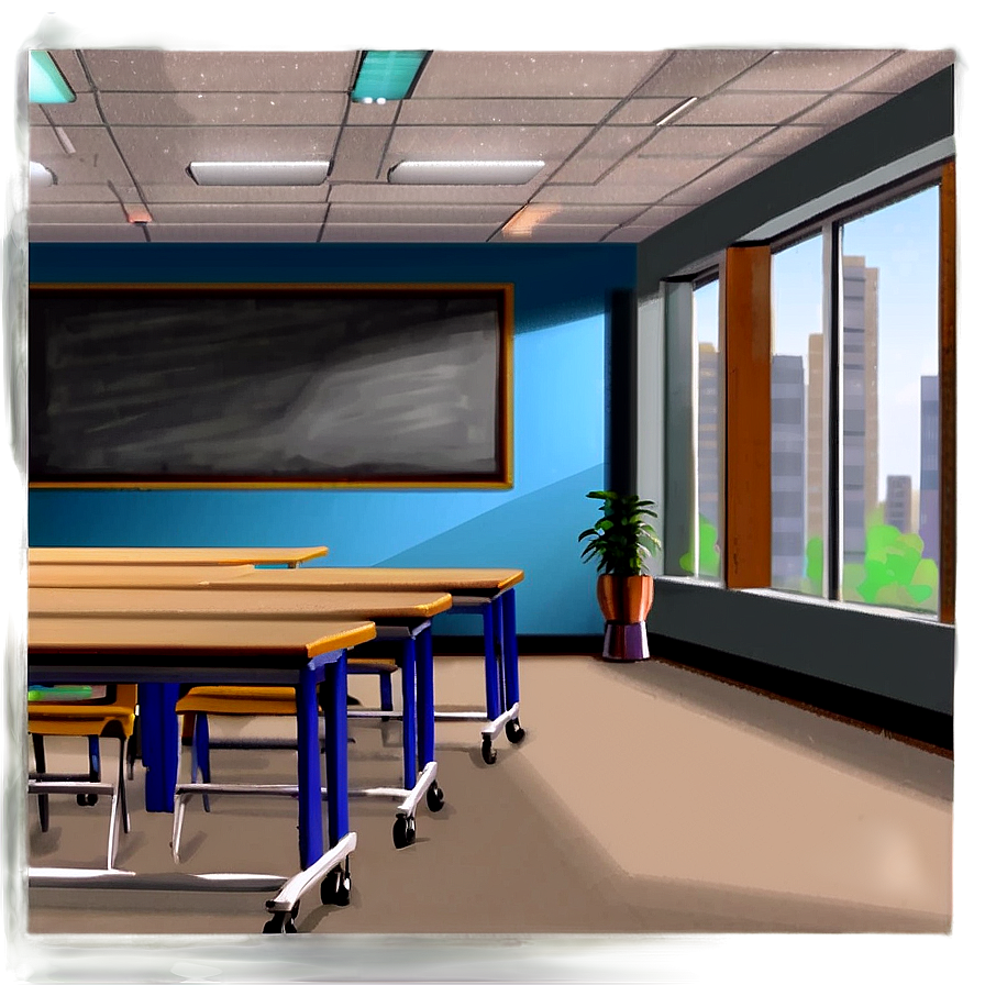 Empty Classroom Png Kwi44 PNG Image