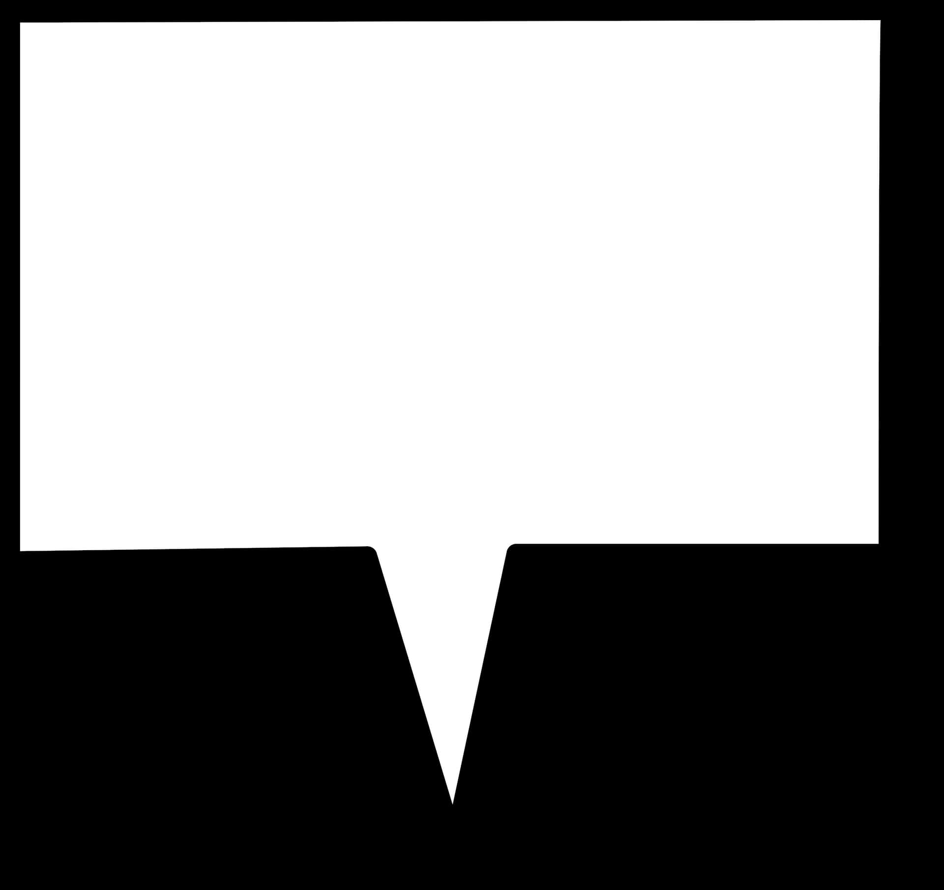 Empty Comic Speech Bubble PNG Image