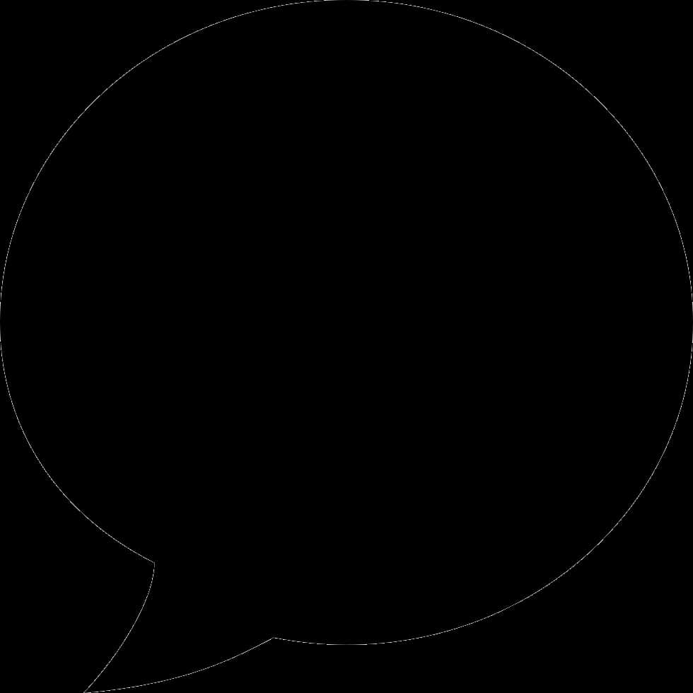 Empty Comic Speech Bubble PNG Image