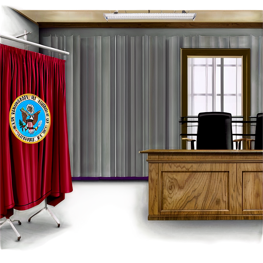 Empty Courtroom Silence Png Bec PNG Image