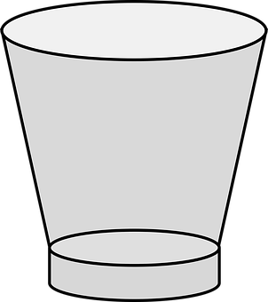 Empty Drinking Glass Vector PNG Image