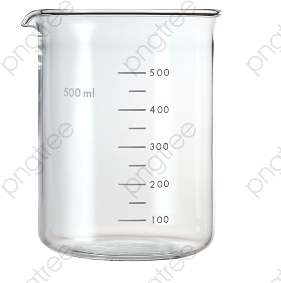 Empty Glass Beaker500ml PNG Image