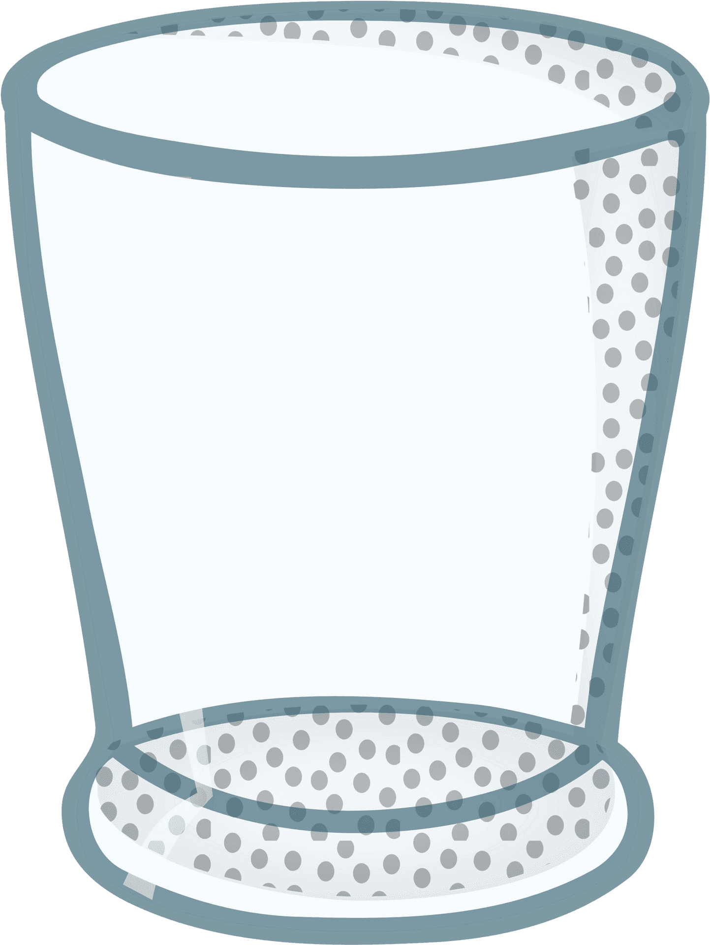 Empty Glass Cartoon Illustration PNG Image