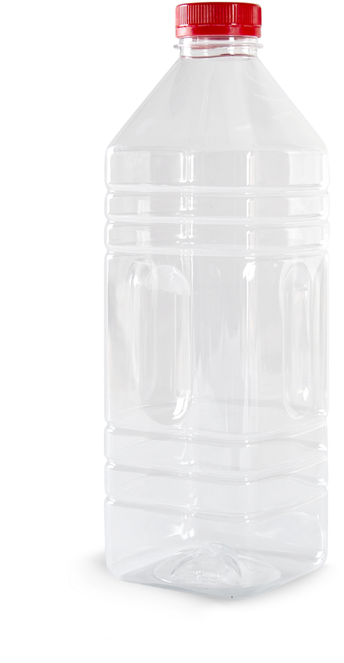 Empty Plastic Bottlewith Red Cap PNG Image