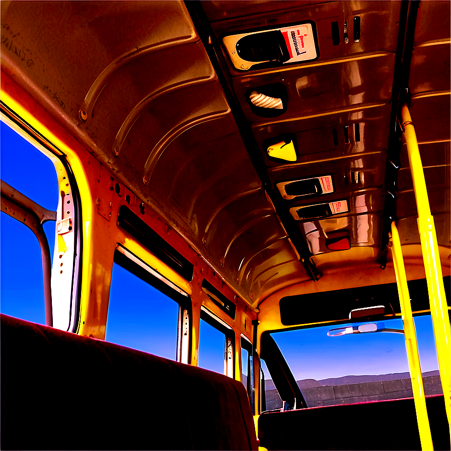 Empty School Bus Interior Png 05242024 PNG Image