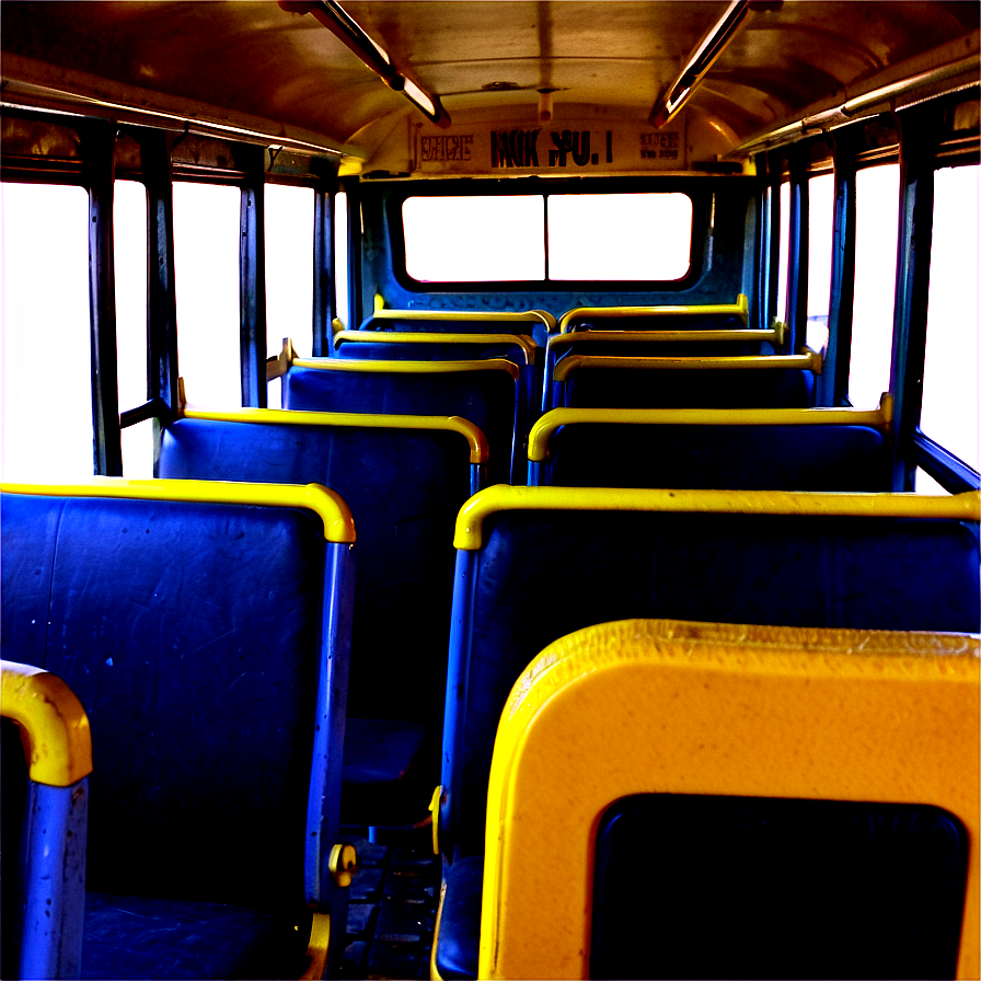 Empty School Bus Interior Png Gar85 PNG Image