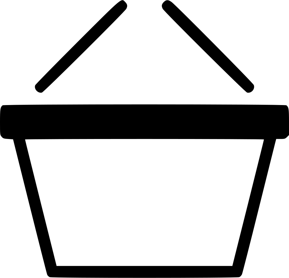 Empty Shopping Cart Outline PNG Image