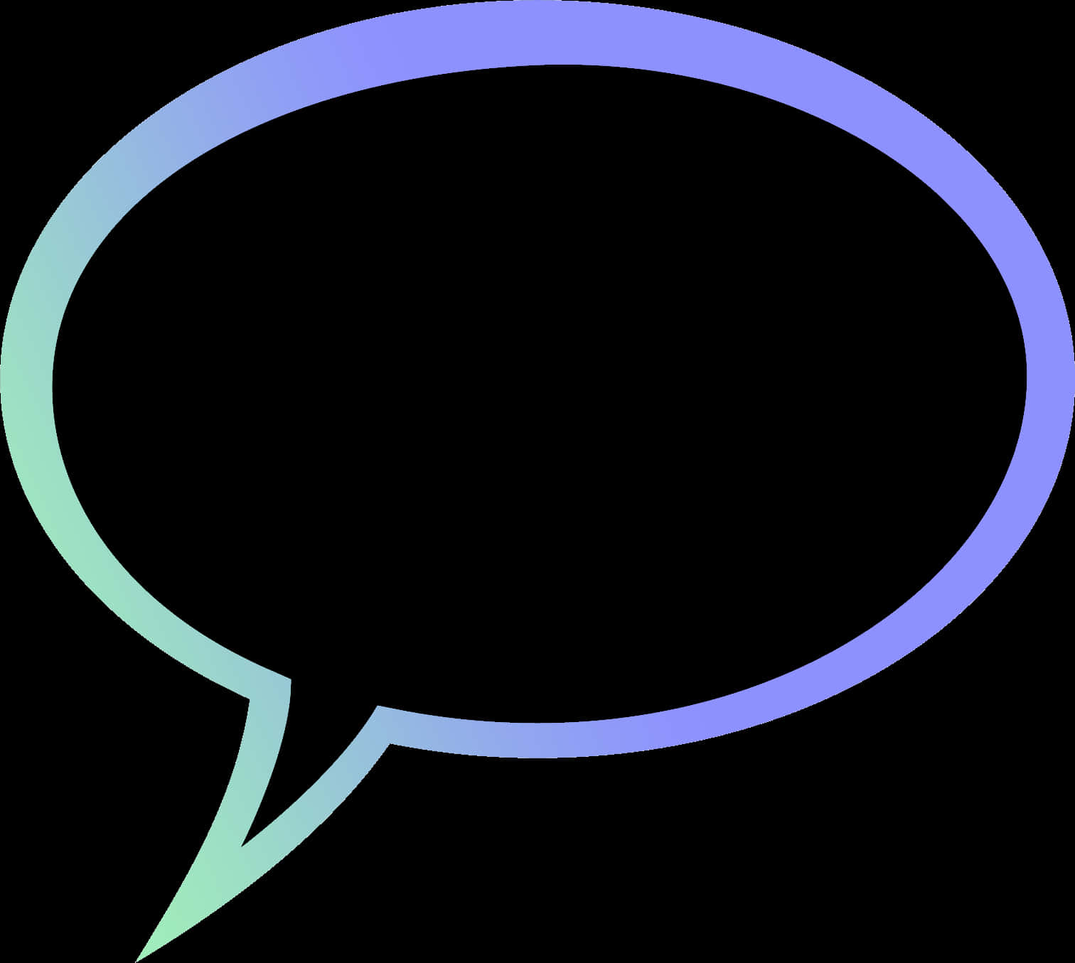 Empty Speech Bubble Graphic PNG Image