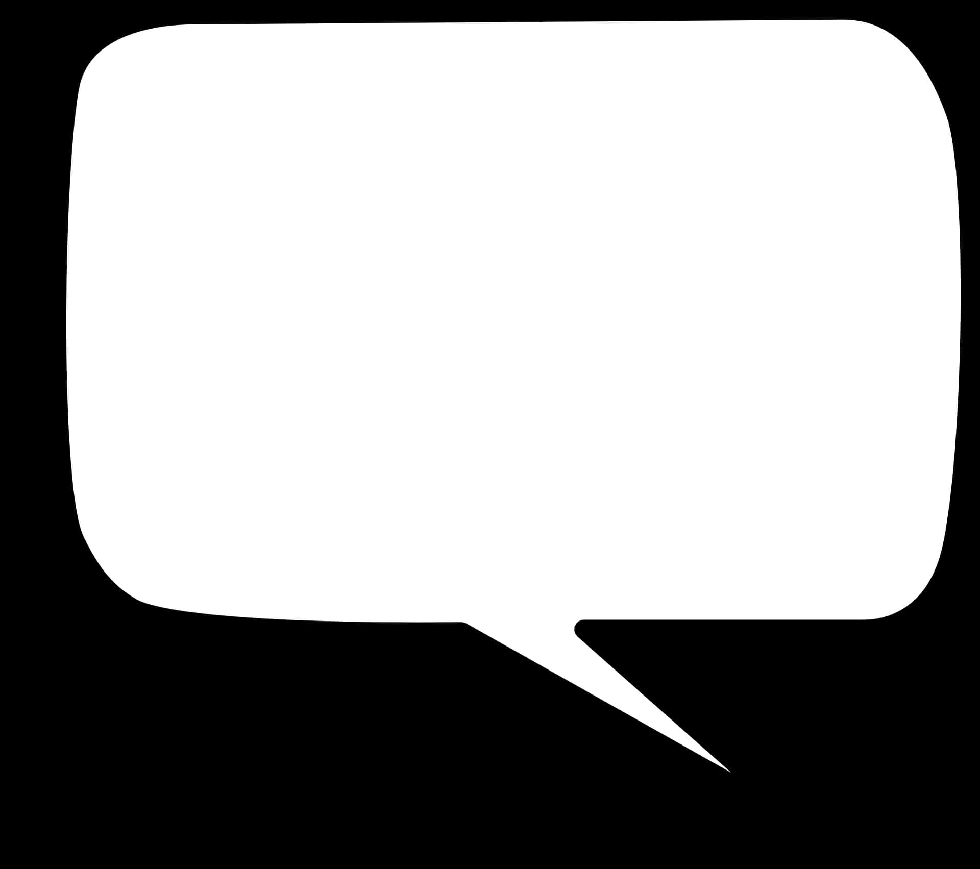 Empty Speech Bubble Graphic PNG Image