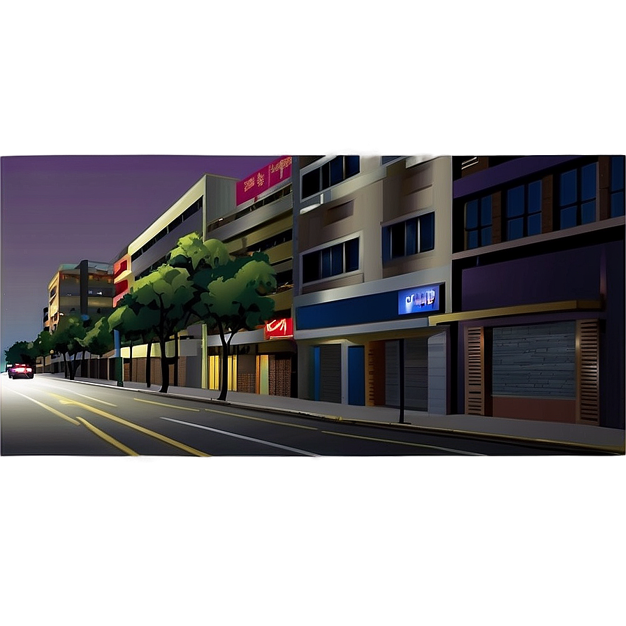 Empty Street Night Png 72 PNG Image