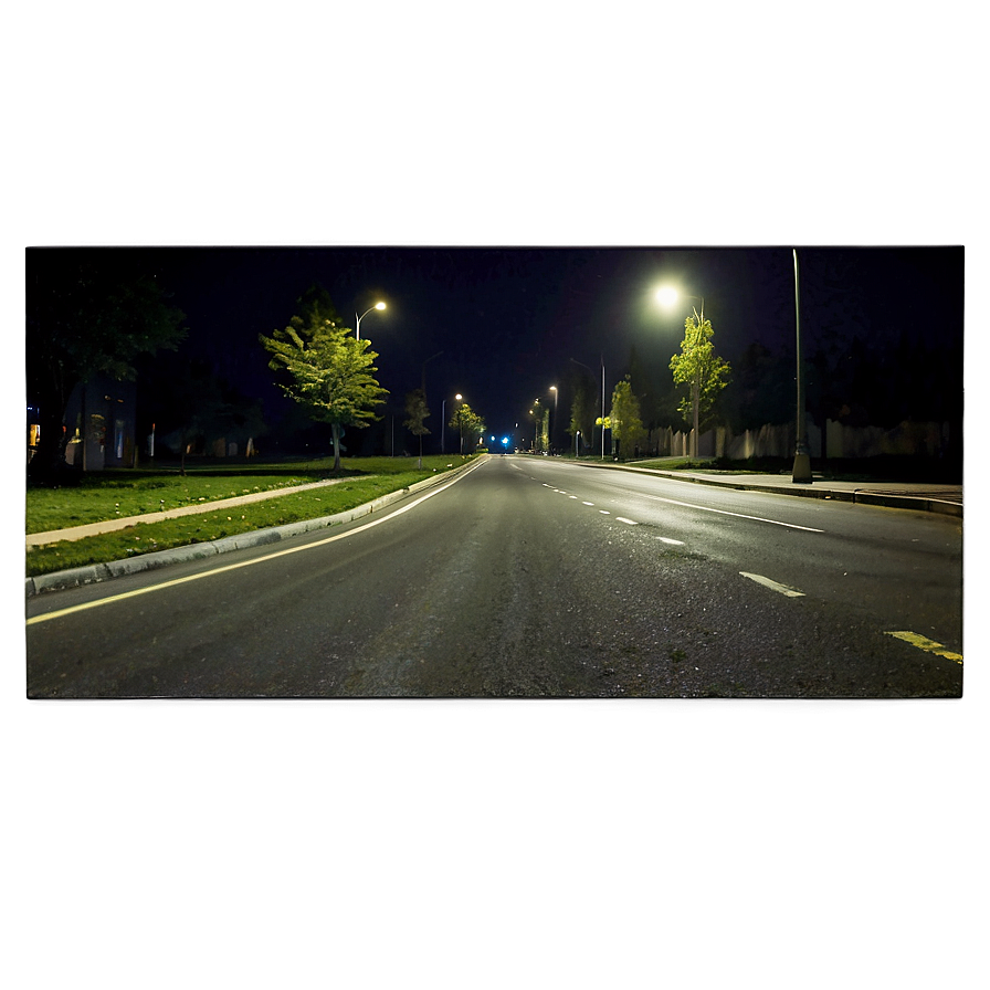 Empty Street Night Png Fmp PNG Image