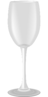 Empty Wine Glass Silhouette PNG Image