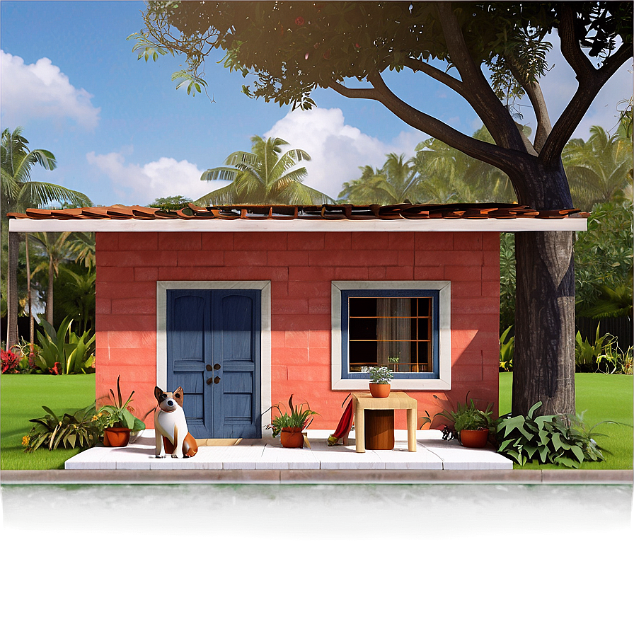 Encanto House With Pets Png Nmp2 PNG Image