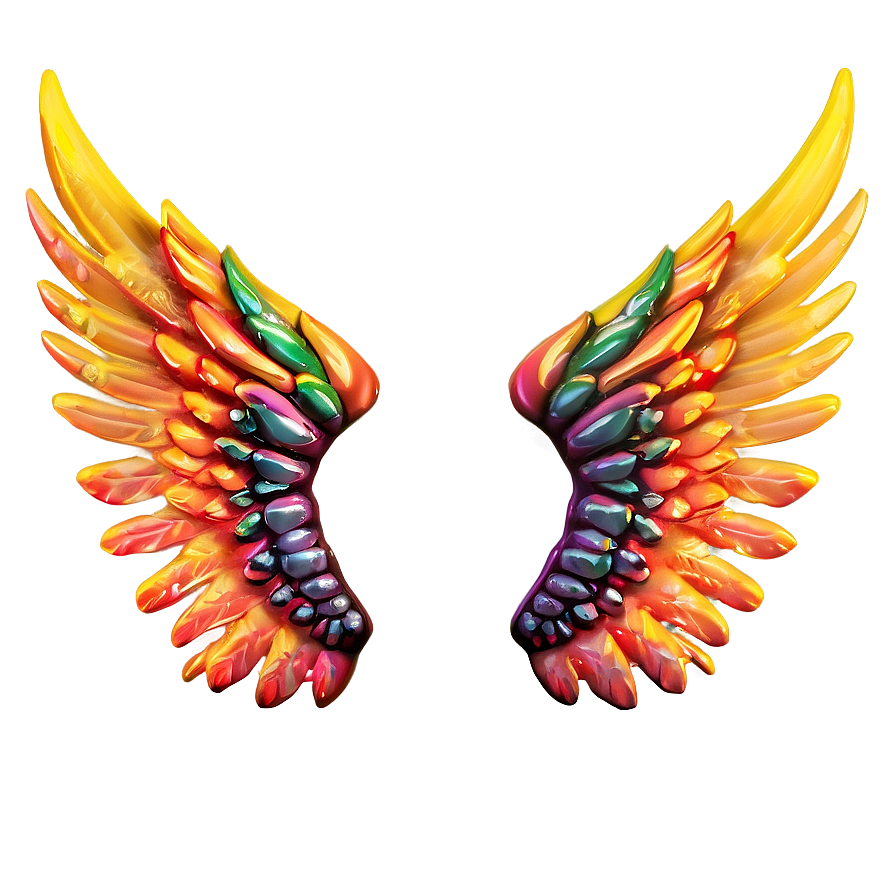 Enchanted Angel Wings Rendering Png Mos PNG Image