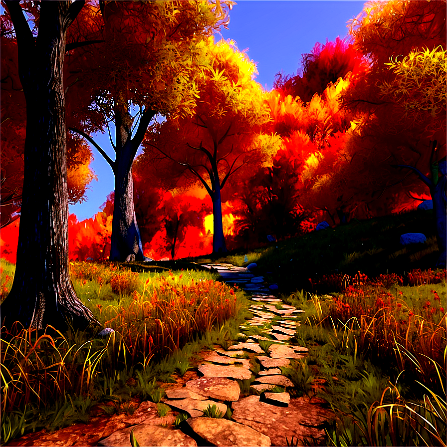 Enchanted Autumn Pathway Png 23 PNG Image