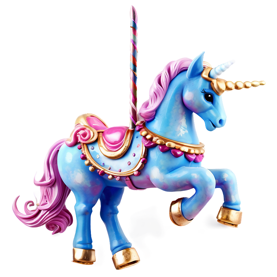 Enchanted Carousel Unicorn Png 06242024 PNG Image