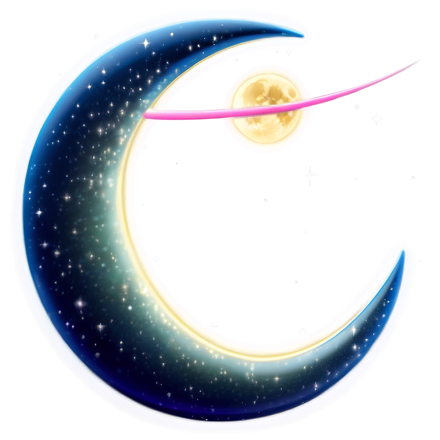 Enchanted Crescent Moon Png Kkl PNG Image