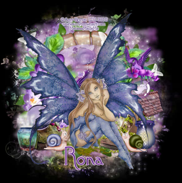 Enchanted Fairy Rona Artwork PNG Image