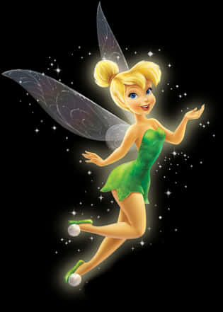 Enchanted Fairy Sparkling Stars PNG Image