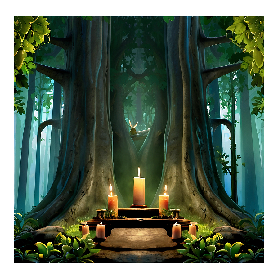 Enchanted Forest Altar Png Oeq43 PNG Image