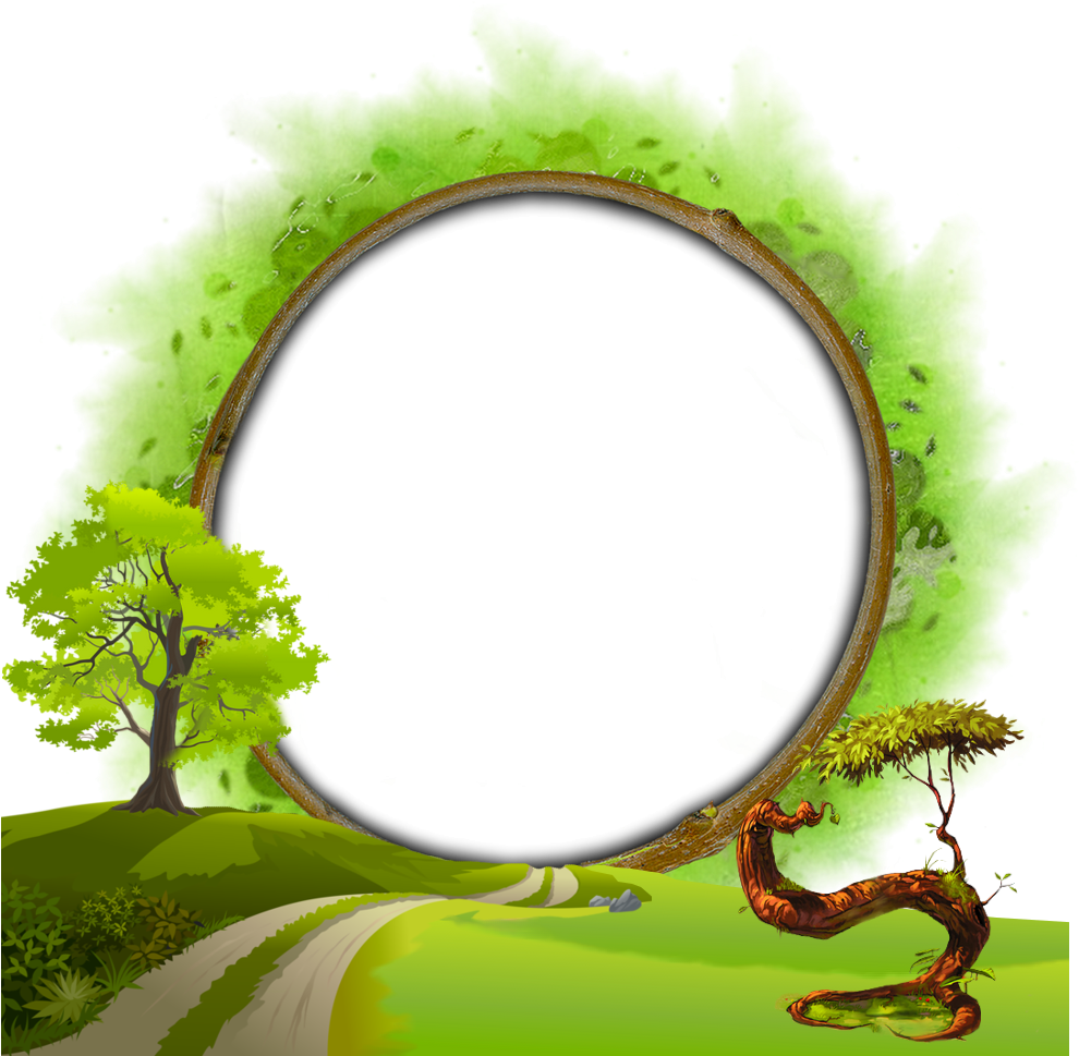 Enchanted Forest Portal Frame PNG Image