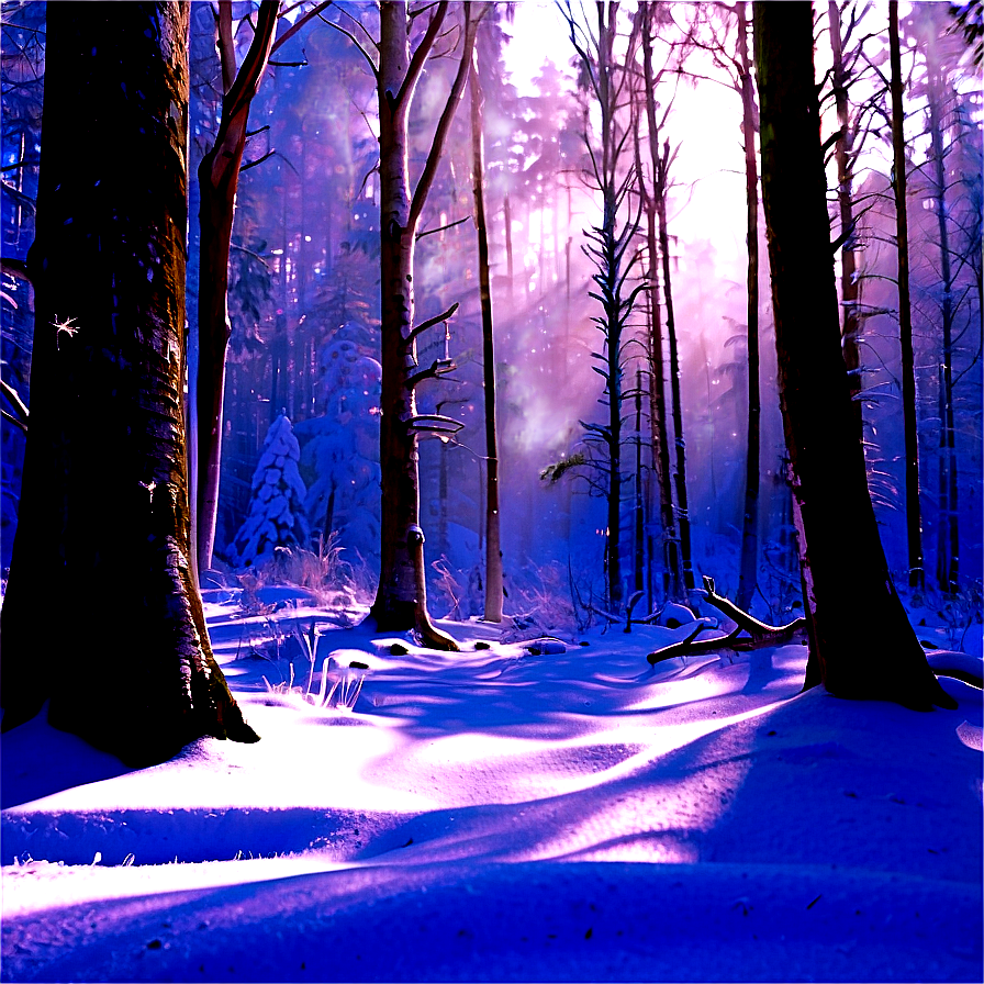 Enchanted Frosty Forest Png Rac PNG Image