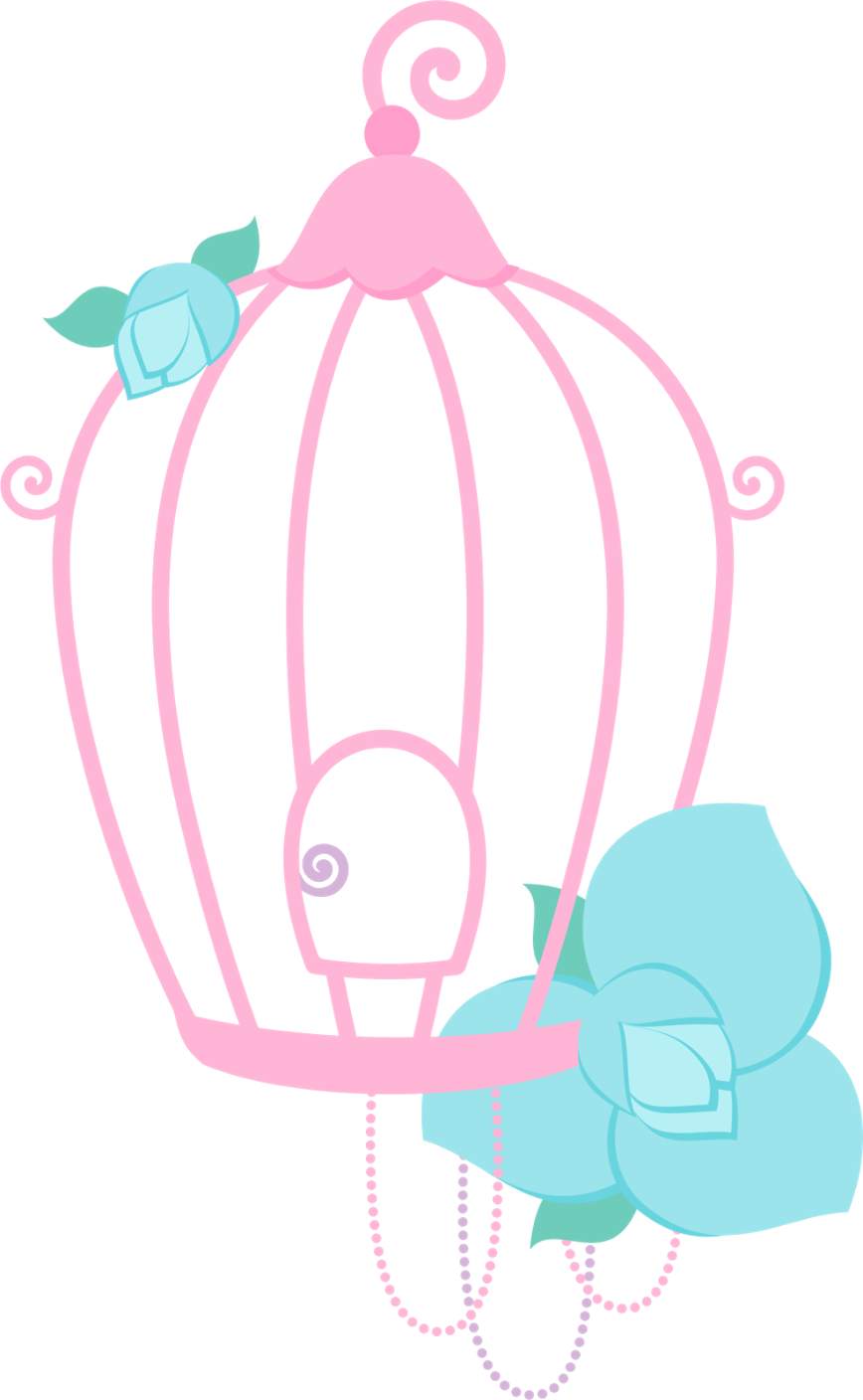 Enchanted Garden Birdcage PNG Image