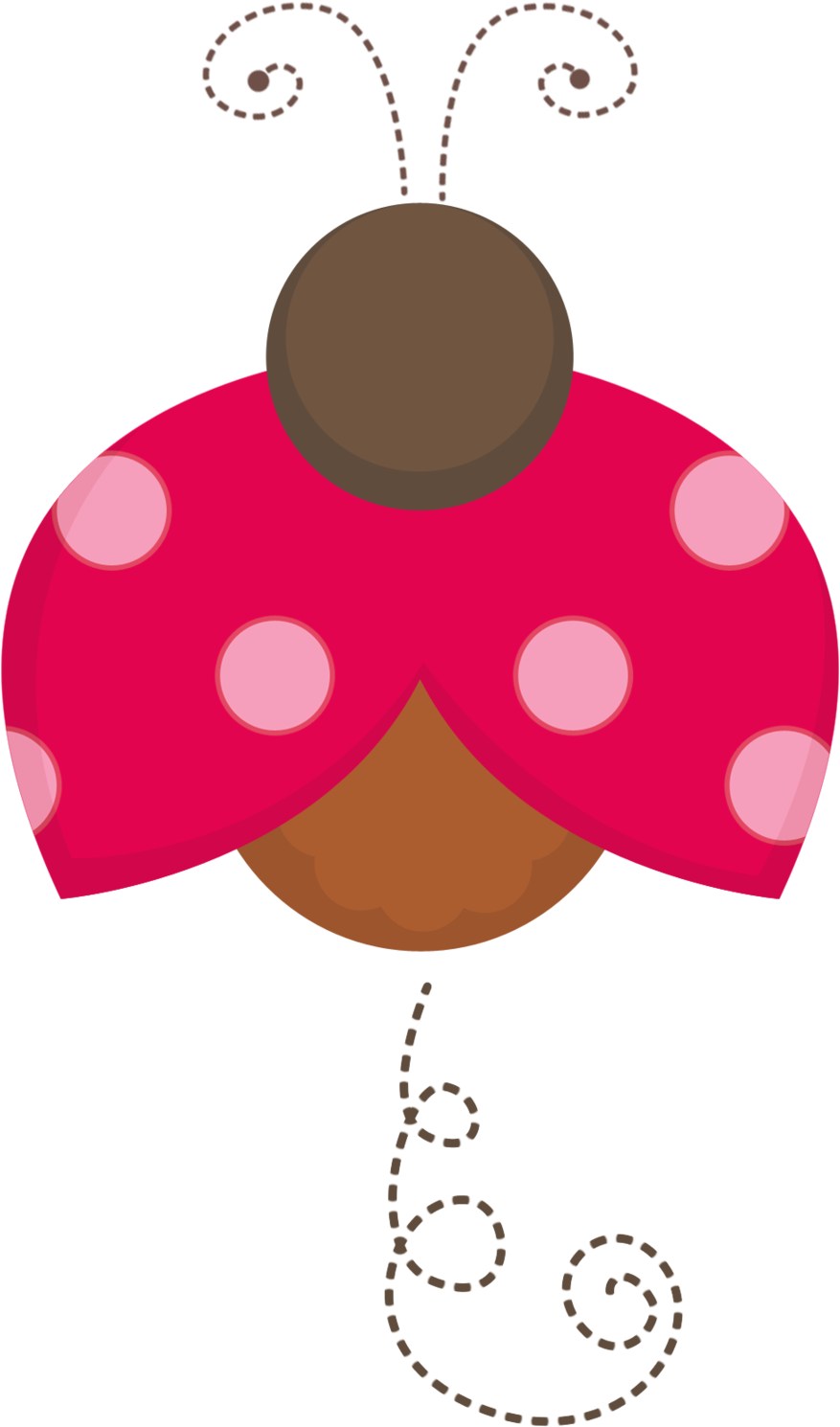 Enchanted Garden Ladybug Graphic PNG Image