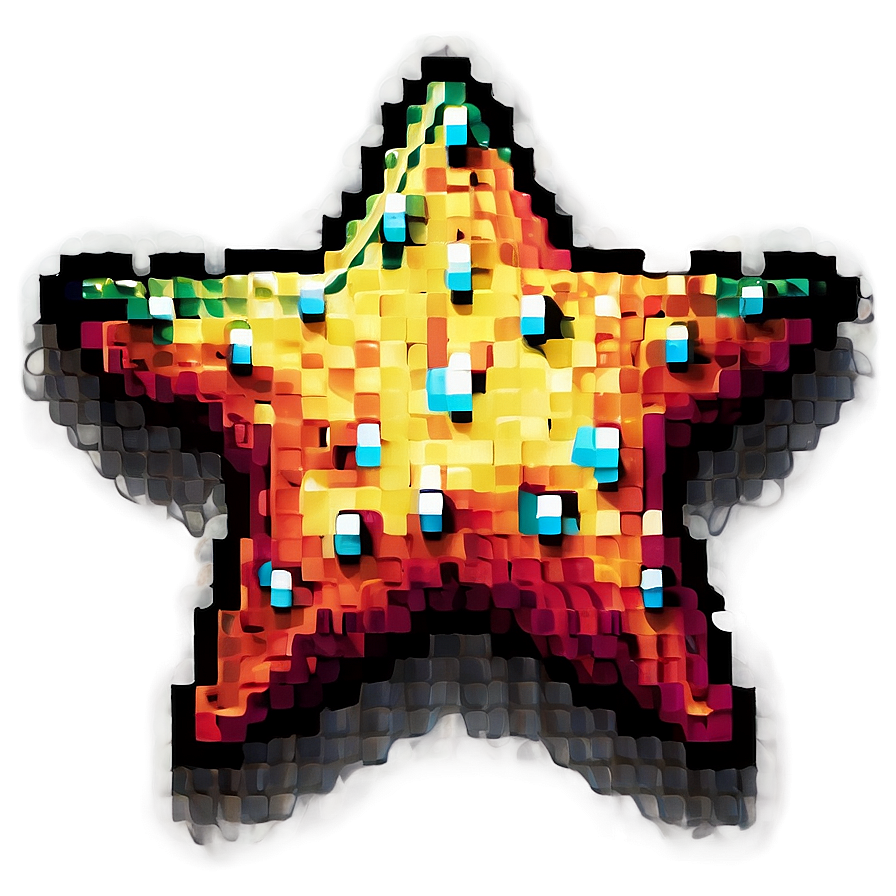 Enchanted Pixel Star Png 06212024 PNG Image