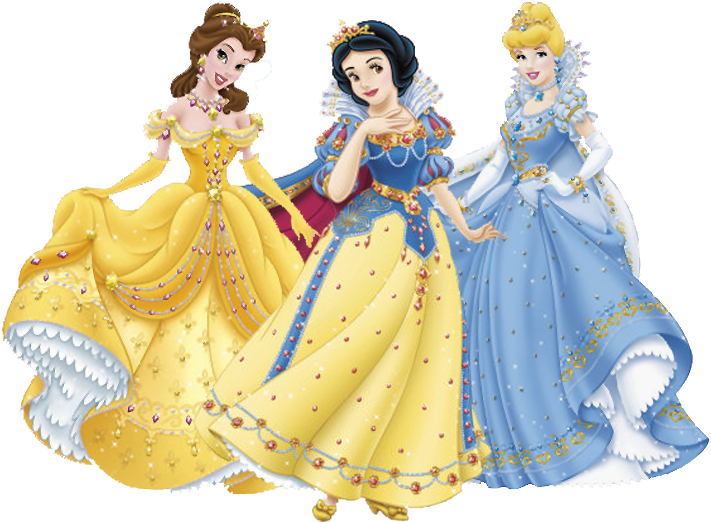 Enchanted_ Princess_ Trio PNG Image