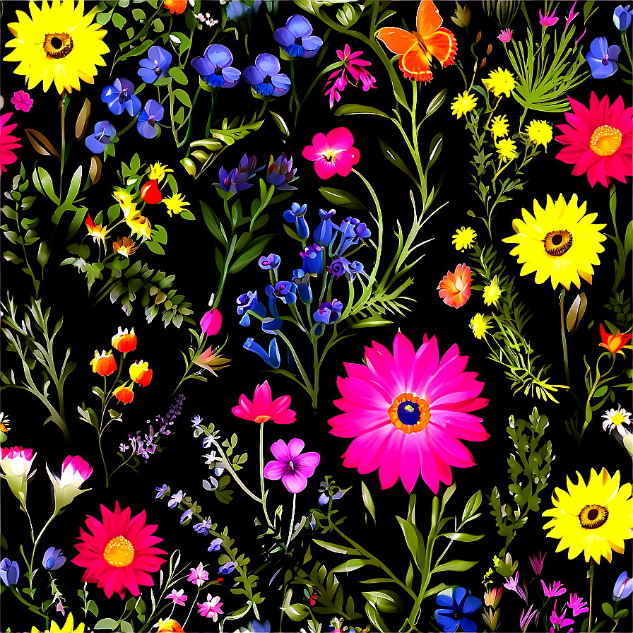 Enchanted Wildflower Garden Png 06202024 PNG Image