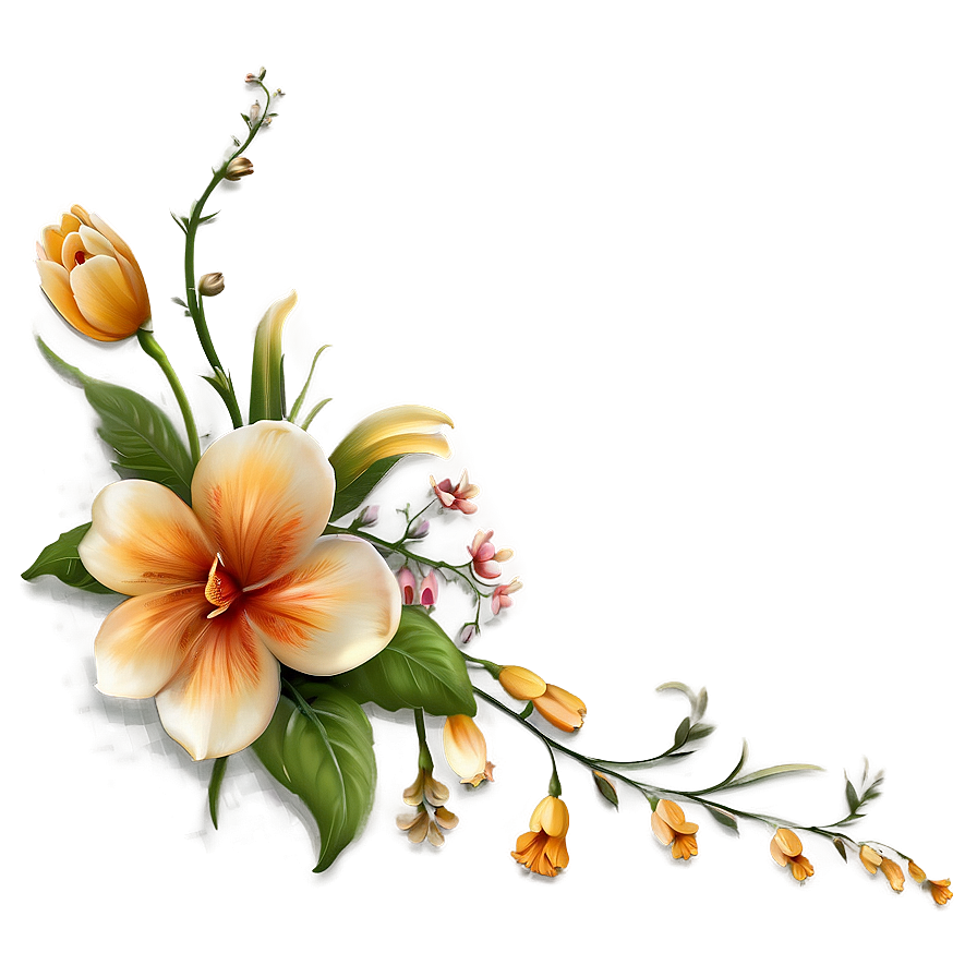 Enchanting Flowers Png Ose PNG Image