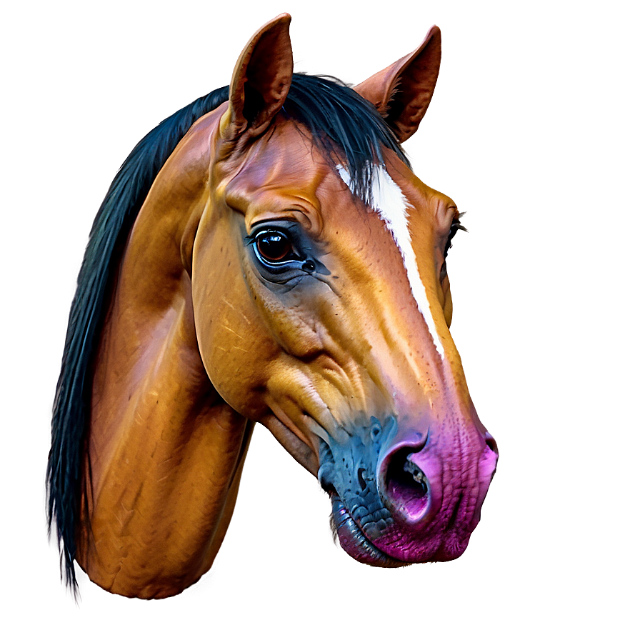 Enchanting Horse Head Artwork Png Fun54 PNG Image