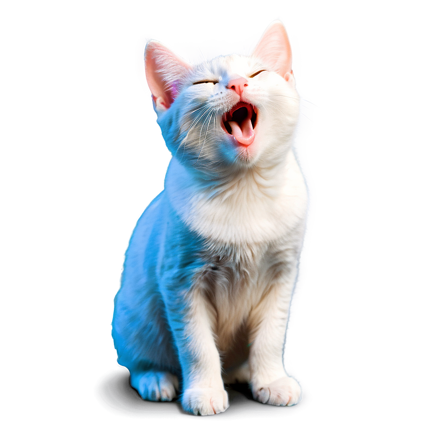 Enchanting Kitty Yawn Png Aap5 PNG Image