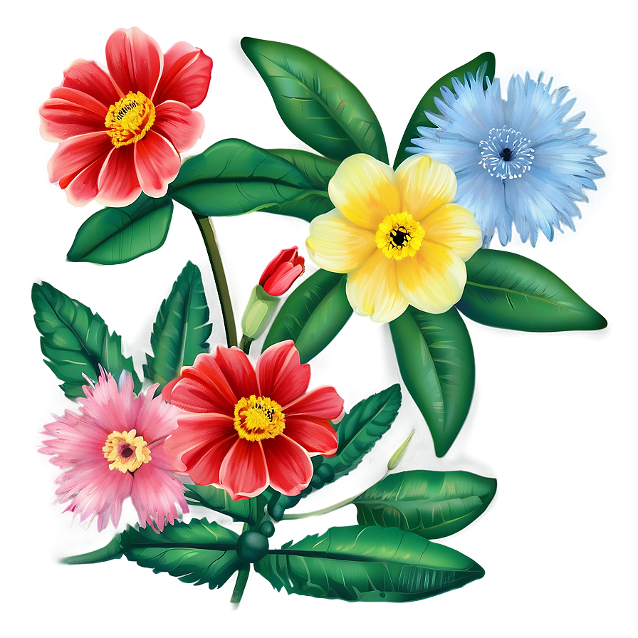 Enchanting Spring Blooms Png Lnx94 PNG Image