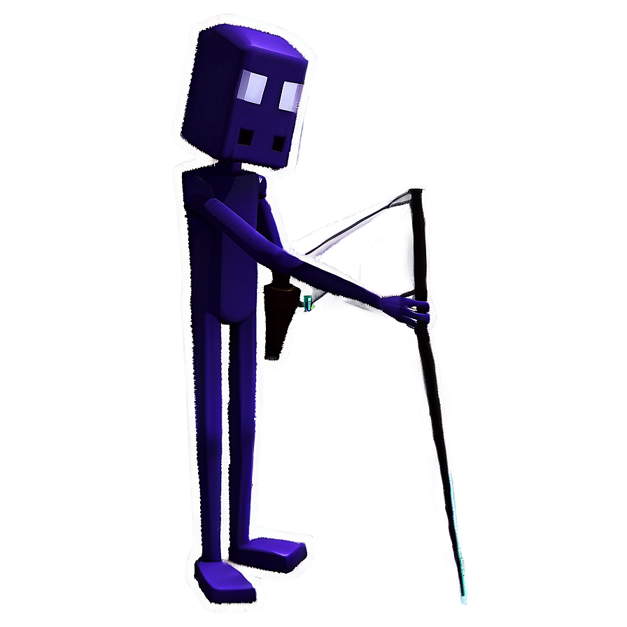 Enderman Fishing In Ocean Png Rpn25 PNG Image